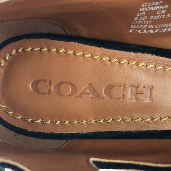 NEW Coach Buckle Rivet Strappy Suede Peep Toe Ankle Strap Heels Sandals 6.5 - Picture 8 of 14